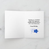 60e verjaardag met Discobal en regenboog van sterr Kaart (Binnen)