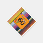 60e verjaardag Mexicaans ontwerp Servet (Hoek)