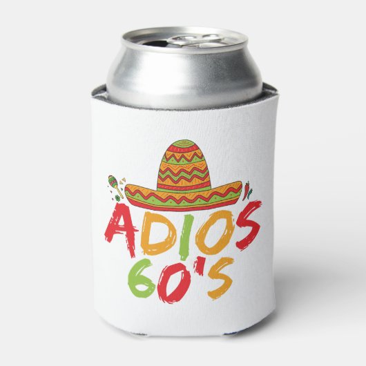 60e Verjaardag Mexicaanse Feest Cinco de Mayo Fies Blikjeskoeler (Blikje Voorkant)