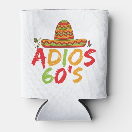 60e Verjaardag Mexicaanse Feest Cinco de Mayo Fies Blikjeskoeler (Voorkant)