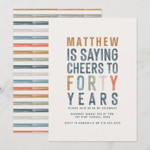 60e verjaardag moderne rustieke stijlvolle typogra