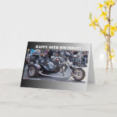 60e verjaardag motorfiets kaart (Gele Bloem)