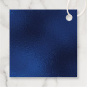 60e verjaardag Navy Blue Balloon Cake Bedankt Bedankjes Labels (Achterkant)