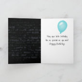 60e verjaardag Neon Sign on Brick Kaart (Binnen)