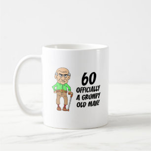 60e verjaardag officieel Grumpy Old Man Coffee Mok