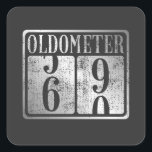 60e verjaardag Oldometer 59-60 Vintage Vierkante Sticker<br><div class="desc">60ste verjaardag Oldometer 59-60  Funny Gifts Square Sticker Classic Collectie.</div>
