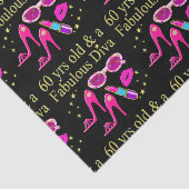 60E VERJAARDAG OOGVERBLINDEND DIVA DESIGN TISSUEPAPIER (Detail)