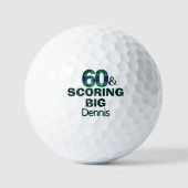 60e verjaardag Opa cadeau Scoring Big Grappig Golfballen (Voorkant)