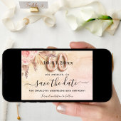 60e verjaardag pampas roos goudbloemen save the date