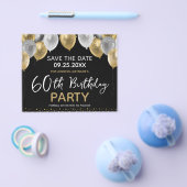 60e verjaardag Partij Opslaan datum Flyer (Enkel)