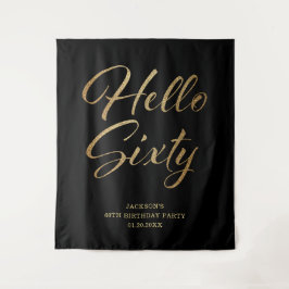 60e verjaardag Party Banner Wandkleed