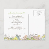 60e Verjaardag Party Dames Bloemen Briefkaart Uitn (Achterkant)