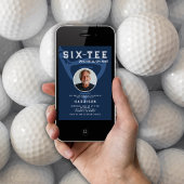 60e verjaardag Party Foto Moderne Golf Marine Kaart