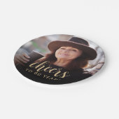 60e verjaardag Party Foto Proost Papieren Bordje (Gekanteld)