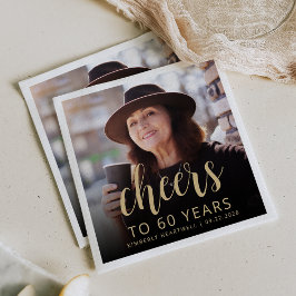 60e verjaardag Party Foto Proost Servet