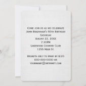 60e verjaardag Party Magazine Hoesje Uitnodiging (Achterkant)