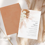 60e Verjaardag Party Pampas Grass Custom Kaart<br><div class="desc">Pampas Grass Burnt Sinaasappel 60th Birthday Party Invitation met woestijnpalmen botanisch met moderne typografie en lay-out op witte achtergrond. U kunt deze kaart voor andere speciale gebeurtenissen volledig aanpassen door op de knop "Personaliseren" te klikken om het jaar,  de indeling,  de tekstkleur en nog veel meer te wijzigen.</div>