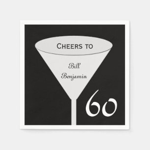 60e verjaardag Party Papieren servetten