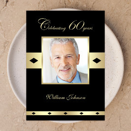 60e verjaardag Party Uitnodiging Foto 60e