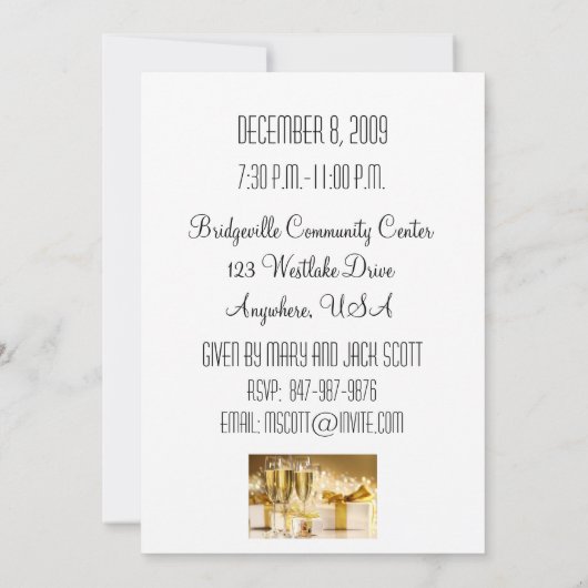 60e verjaardag Persoonlijke uitnodiging (Achterkant)