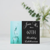 60e verjaardag Persoonlijke uitnodiging (Staand voorkant)