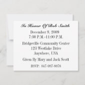 60e verjaardag Persoonlijke uitnodiging (Achterkant)