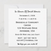 60e verjaardag Persoonlijke uitnodiging (Achterkant)