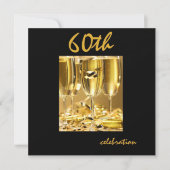 60e verjaardag Persoonlijke uitnodiging (Voorkant)