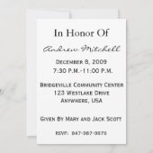 60e verjaardag Persoonlijke uitnodiging (Achterkant)