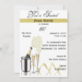 60e verjaardag Persoonlijke uitnodiging (Voorkant)