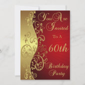 60e verjaardag Persoonlijke uitnodiging (Voorkant)