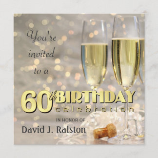60e verjaardag - Persoonlijke uitnodigingen