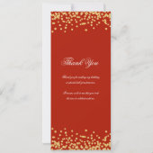 60e verjaardag programma Bedankt Gold Red (Achterkant)