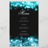 60e verjaardag Programma Glam Lichten Blauwgroen m (Achterkant)