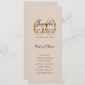 60e verjaardag programma Gold Bedankt Champagne (Voorkant / Achterkant)