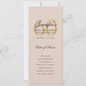 60e verjaardag programma Gold Bedankt Champagne (Voorkant)