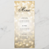 60e verjaardag Programma Licht Gold Menu (Achterkant)