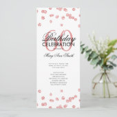 60e verjaardag Programma Roos Gold Glitter met Men (Staand voorkant)