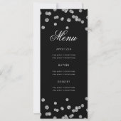 60e verjaardag Programma Silver Glitter met Menu (Achterkant)