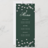 60e verjaardag Programma Silver Glitter met Menu G (Achterkant)