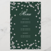 60e verjaardag Programma Silver Glitter met Menu G (Achterkant)