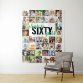 60e verjaardag Proost op 60 jaar 40 Wandkleed (In situ)