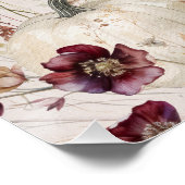 60e verjaardag Pumpkin Wildflower Welkomstbord Perfect Poster (Hoek)