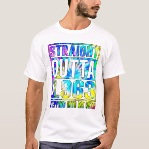 60e verjaardag rechtstreekse ingang vanaf 1963 t-shirt