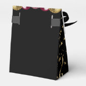 60e verjaardag Red Gold Glitter Balloons Favor Box Bedankdoosjes (Achterkant)