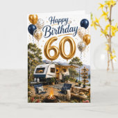 60e verjaardag reizen kaart (Gele Bloem)