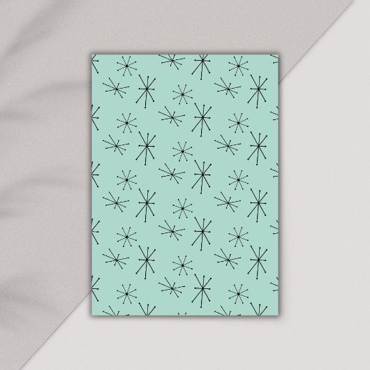 60e verjaardag Retro Midcentury Modern Kleurrijk Kaart