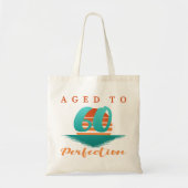 60e verjaardag Retro Tote Bag (Voorkant)