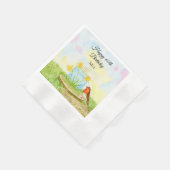 60e verjaardag Robin met Narcis Cake Servet (Hoek)