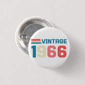 60E VERJAARDAG RONDE BUTTON 3,2 CM (Voorkant /achterkant)